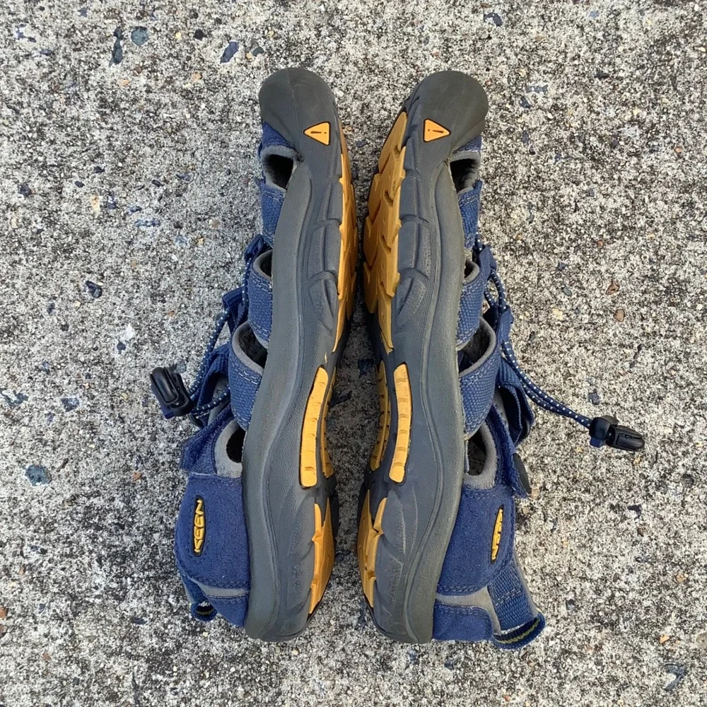 Keen Newport H2 Waterproof Hiking Sandals Blue Yellow Mens Outdoor Water Size 5